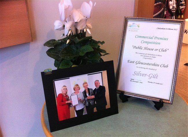 East Glos wins silver-gilt award in Cheltenham in Bloom