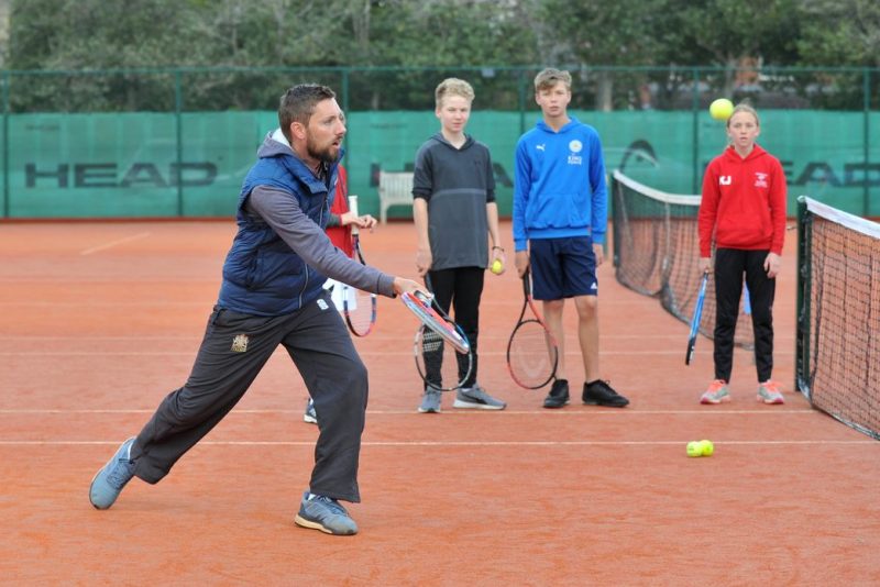 Junior tennis coaching