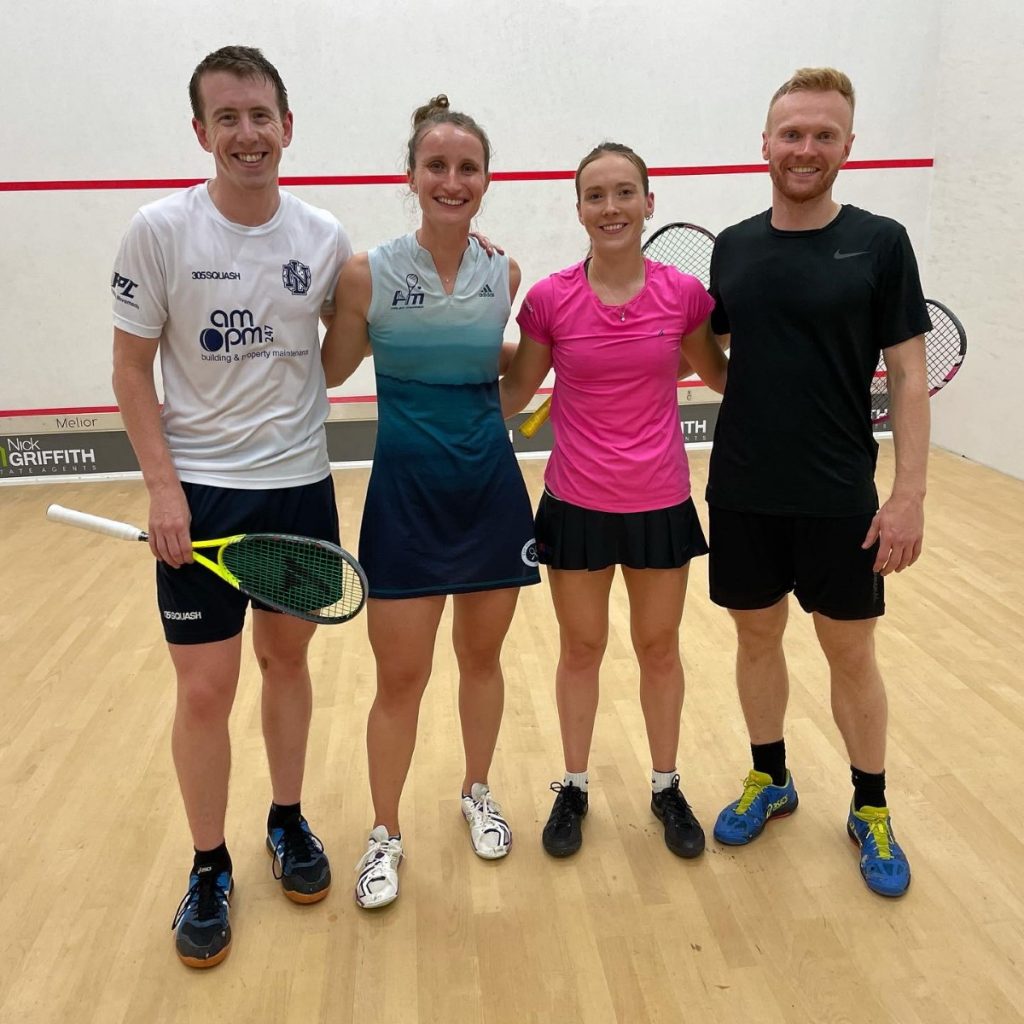 Pro players at Back to Squash