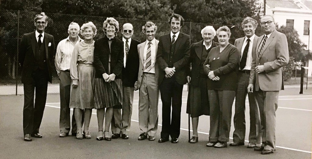 Opening of playdek courts 1982