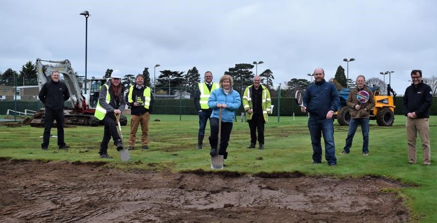 Three years ago: Padel courts construction starts at East Glos
